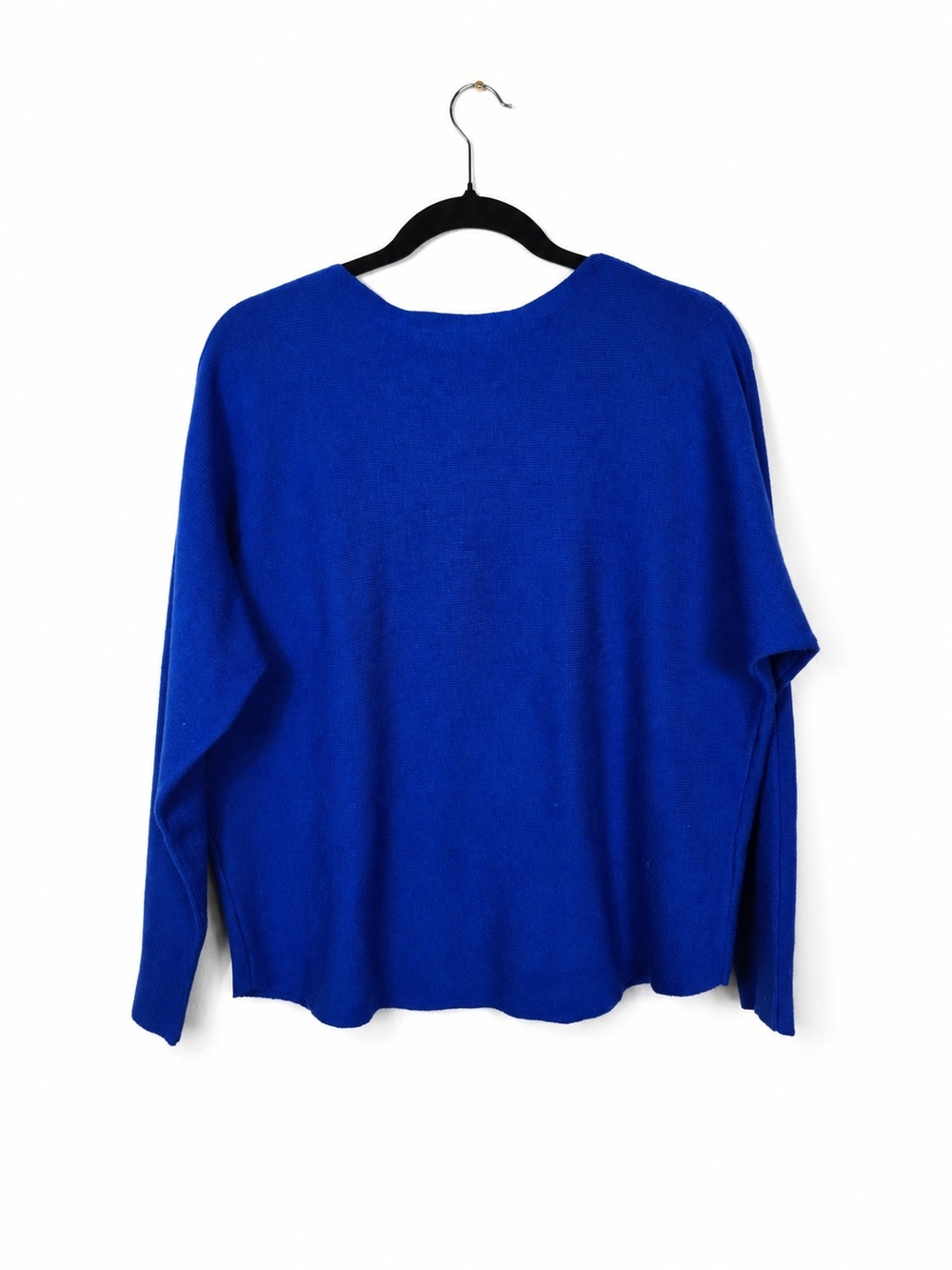 LIV Milano Blue Rhinestone Embellished Knit Sweater Top Medium Sparkle - Picture 2 of 9